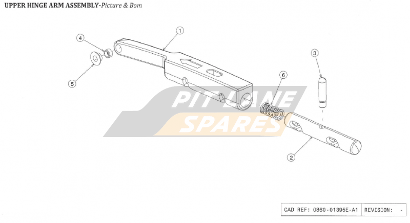 UPPER HINGE ARM ASSEMBLY